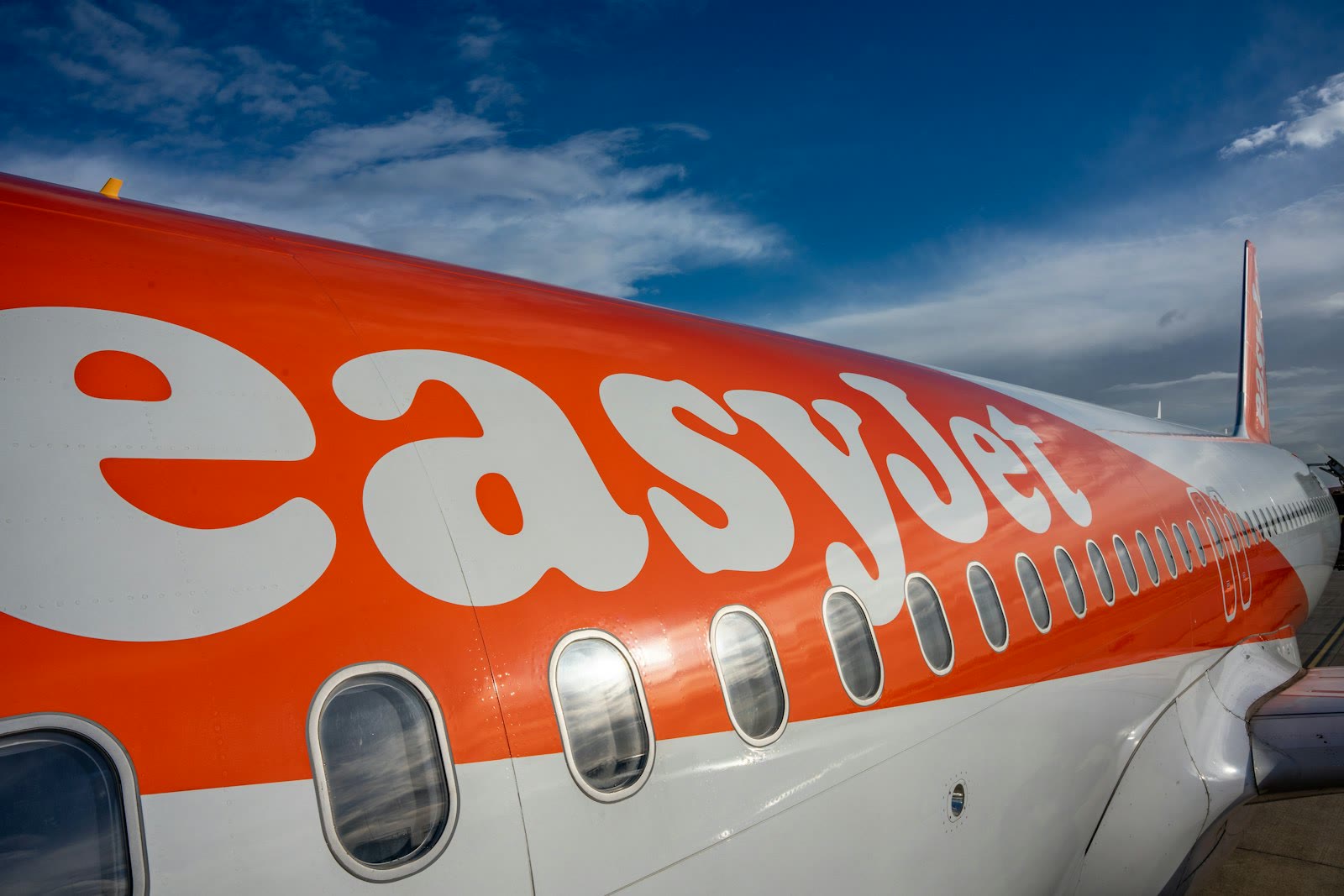 a close up of the side of an airplane